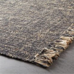 Leno Black And Natural Handwoven Jute Area Rug 5'x8' -Optimal Furniture Store LenoBlackJuteRug8x10ROF20