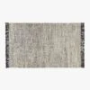 Leno Black And White Jute Area Rug 5'x8'
