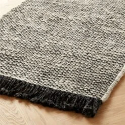 Leno Black And White Jute Runner Rug 2.5'x8' -Optimal Furniture Store LenoBlkWhtJuteRnnr2p5x8AVSHS22