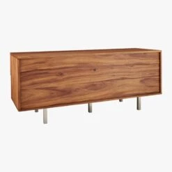 Linear Low 4-Drawer Wood Dresser -Optimal Furniture Store LinearLowDresserAV1F15
