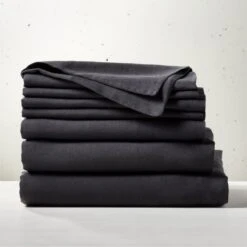 EUROPEAN FLAX™-Certified Linen Black Full/Queen Bedding Set