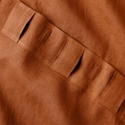 Glazed Ginger Linen Window Curtain Panel 48''x84'' -Optimal Furniture Store LinenGlazedGinger96PanelAV3SHS23