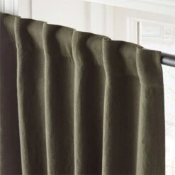 Forest Green Linen Blackout Window Curtain Panel 48''x84'' -Optimal Furniture Store LinenGnBkOt96CurtainPnlAV2SHS23