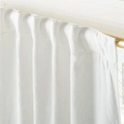 Warm White Linen Window Curtain Panel 48"x84'' -Optimal Furniture Store LinenIvryBlkOutCrtn96PnlAV3SHF23 1