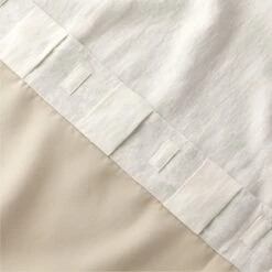 Warm White Linen Window Curtain Panel 48"x84'' -Optimal Furniture Store LinenIvryBlkOutCrtn96PnlAV4SHF23 1