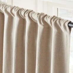 Natural Linen Blackout Window Curtain Panel 48''x84'' -Optimal Furniture Store LinenNtBkOt96CurtainPnlAV2SHS23