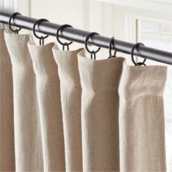 Natural Linen Blackout Window Curtain Panel 48''x84'' -Optimal Furniture Store LinenNtBkOt96CurtainPnlROS23