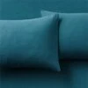 Linen Dark Teal King Pillowcases Set Of 2