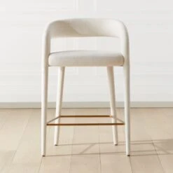 Lisette White Counter Stool Set Of 2