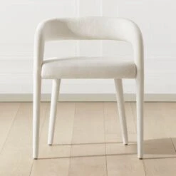 Lisette White Dining Armchair