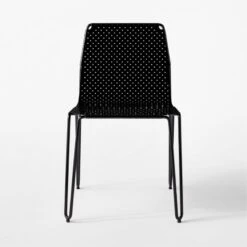 Loch Black Metal Outdoor Dining Chair -Optimal Furniture Store LochBlkMtlDiningChairSOSSS22 1