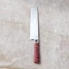 Lockjaw Nakiri Knife With Purple Burl Wood Handle