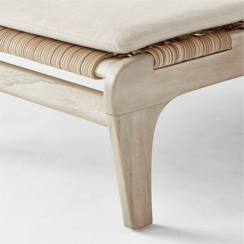 Lodi Woven Outdoor Chaise Lounge With Cushion 7 Lodi Woven Outdoor Chaise Lounge With Cushion - Image 7