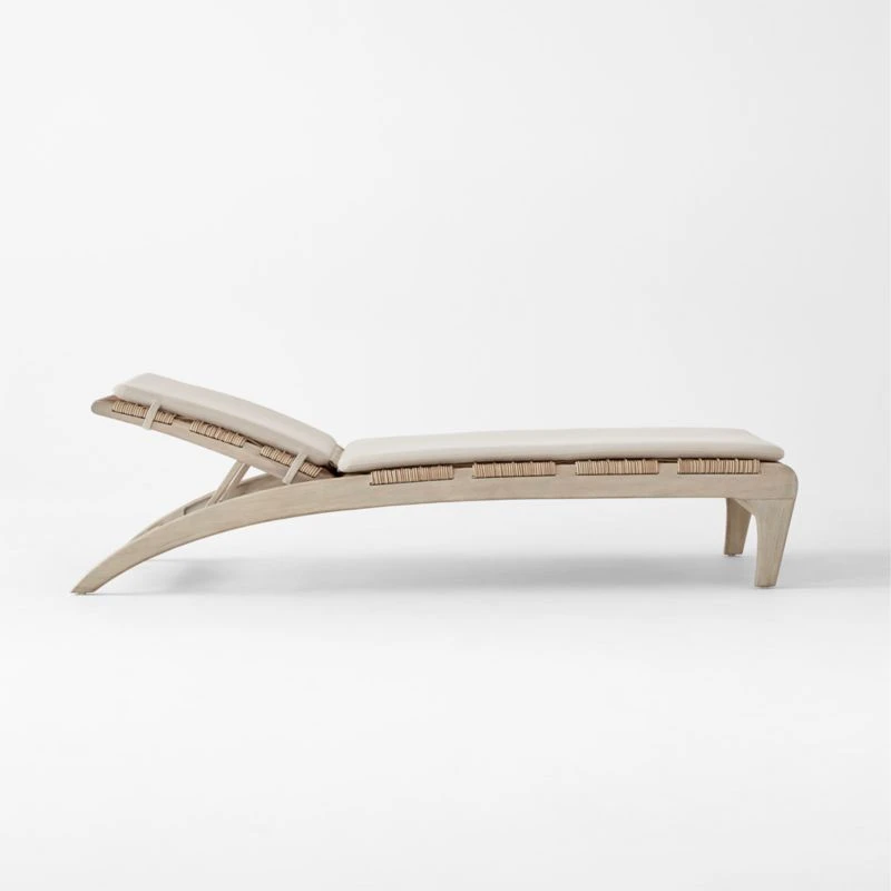 Lodi Woven Outdoor Chaise Lounge With Cushion 5 Lodi Woven Outdoor Chaise Lounge With Cushion - Image 5