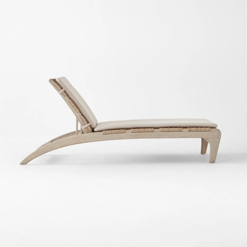 Lodi Woven Outdoor Chaise Lounge With Cushion 4 Lodi Woven Outdoor Chaise Lounge With Cushion - Image 4