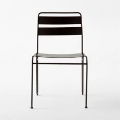 Luther Black Metal Outdoor Dining Chair -Optimal Furniture Store LutherBlkDiningChairSOSSS23