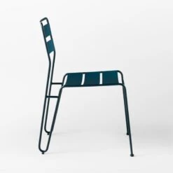 Luther Teal Metal Outdoor Dining Chair -Optimal Furniture Store LutherTealDiningChairSDSSS23