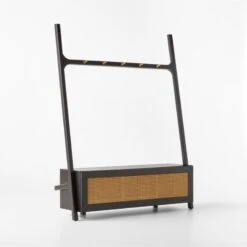 Mahogany Black Hall Tree -Optimal Furniture Store MahoganyBlkHallTreeAVSSF22