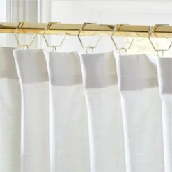 Mali White Silk Viscose Window Curtain Panel 48"x84" -Optimal Furniture Store MaliSilkWhitePanel96inAV2SHF21