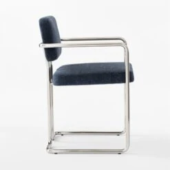 Marc Dark Blue Dining Chair -Optimal Furniture Store MarcDarkBlueDiningChairSDSSF22