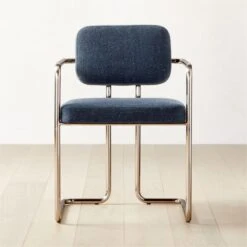 Marc Dark Blue Dining Chair