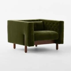 Marconi Tufted Green Velvet Accent Chair -Optimal Furniture Store MarconiTfdGrnVlvtActChr3QSSF23