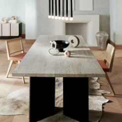 Mariana White Wash Teak Dining Table -Optimal Furniture Store MarianaWhiteWashTeakDiningJL20 1x1