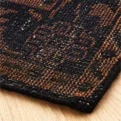 Marlowe Handknotted Black And Red Area Rug 5'x8' 5 Marlowe Handknotted Black And Red Area Rug 5'x8' -Optimal Furniture Store MarloweBkNRdHdkndRug8X10AVSHF22