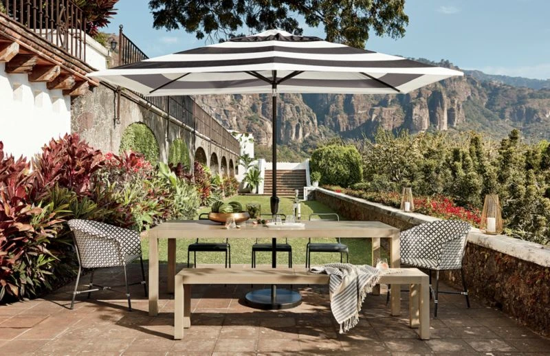 Matera Large Grey Outdoor Dining Bench 2 Matera Large Grey Outdoor Dining Bench - Image 2