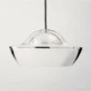 Materia Polished Nickel Dome Pendant Light