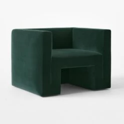Matra Deep Teal Velvet Lounge Chair -Optimal Furniture Store MatraGreenVelvetChair3QSSF22