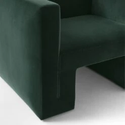 Matra Deep Teal Velvet Lounge Chair -Optimal Furniture Store MatraGreenVelvetChairAVSSF22