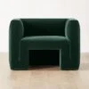 Matra Deep Teal Velvet Lounge Chair