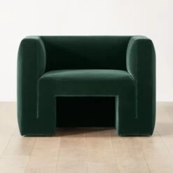 Matra Deep Teal Velvet Lounge Chair