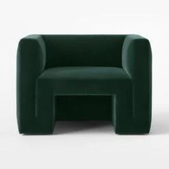Matra Deep Teal Velvet Lounge Chair -Optimal Furniture Store MatraGreenVelvetChairSOSSF22