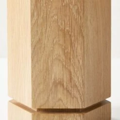 Maya White Ebonized Oak Wood Table Lamp -Optimal Furniture Store MayaEbnzdWhtOakTableLampAVSHS23