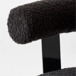 Mezza Charcoal Grey Boucle Office Chair -Optimal Furniture Store MezzaCharcBclChairAVSSS23