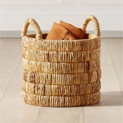 Milos Handwoven Storage Basket Medium -Optimal Furniture Store MilosBasketMediumROS21