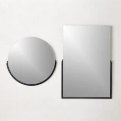 Mimi Rectangular Black Wall Mirror 24"x36" -Optimal Furniture Store MimiMttBkWallMrrrsGrpFHS22