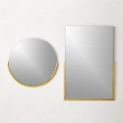 Mimi Rectangular Polished Brass Wall Mirror 24"x36" -Optimal Furniture Store MimiPldBsWallMrrrsGrpFHS22 1