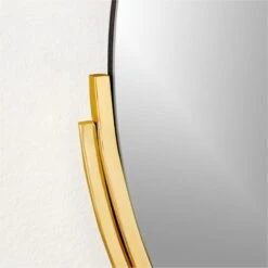 Mimi Round Polished Brass Wall Mirror 24" -Optimal Furniture Store MimiPldBsWllMrr24inAV2SHS22