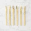 Set Of 6 Mini Gold Cocktail Forks