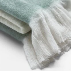 Mira Ombre Green Throw Blanket -Optimal Furniture Store MiraGreenThrowAV2SSF23