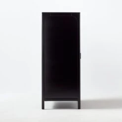 Miri Black Cane Chifferobe -Optimal Furniture Store MiriChiffrobeSDSSF21