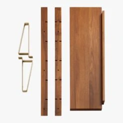 Walnut Modular Triple Shelf 88" -Optimal Furniture Store ModularPiecesGroupF18