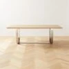Montclare Oak Wood And Metal Dining Table