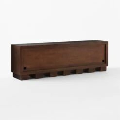 Moti Brown And White Mango Wood Media Console -Optimal Furniture Store MotiMediaCredenza3QBSSS23