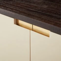 Moti Brown And White Mango Wood Media Console -Optimal Furniture Store MotiMediaCredenzaAVSSS23