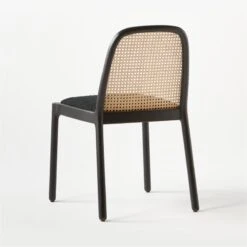 Nadia Black Cane Chair -Optimal Furniture Store NadiaCaneChairBlack3QBSSS21