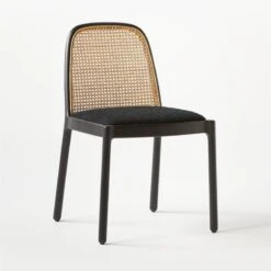 Nadia Black Cane Chair -Optimal Furniture Store NadiaCaneChairBlack3QSSS21